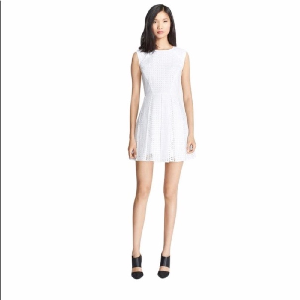 Rachel Zoe Marcel Sleeveless Eyelet Dress